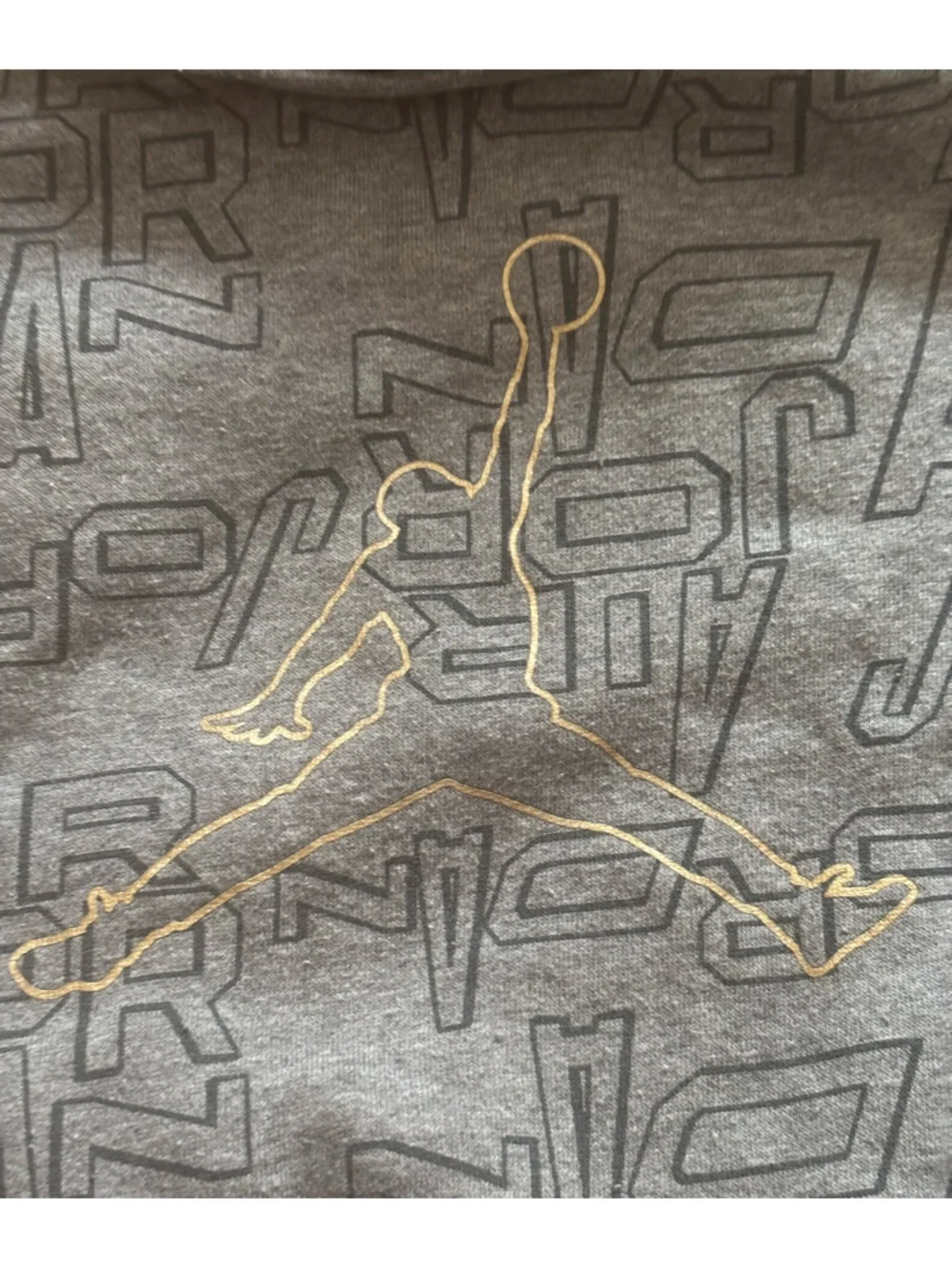 Nike Air Jordan Take Flight Gray Sweatpants & Sweatshirt Set, 2T - Picture 6 of 8